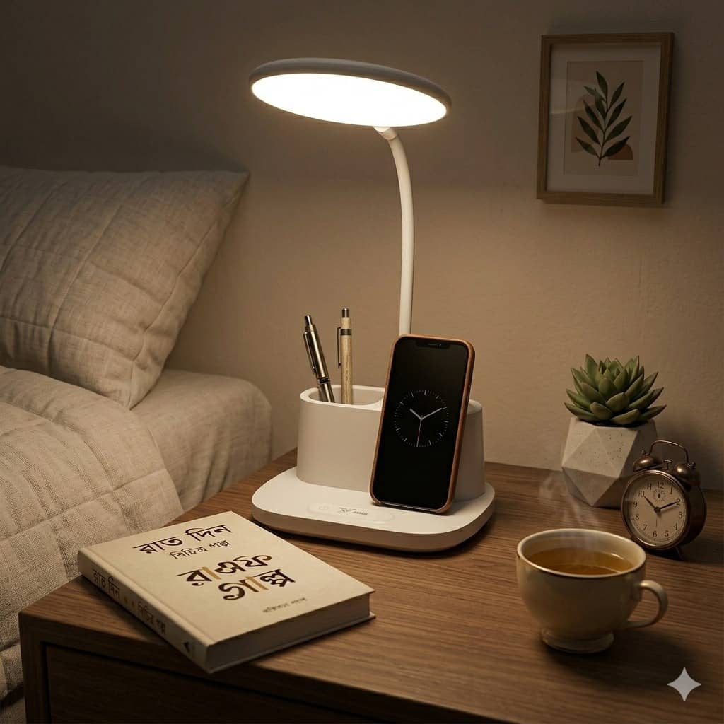 Portable USB Rechargeable LED Folding Desk Reading Table Lamp-000787
